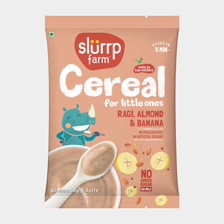Slurrp Farm Cereal For Little Ones | Ragi, Almod and Banana