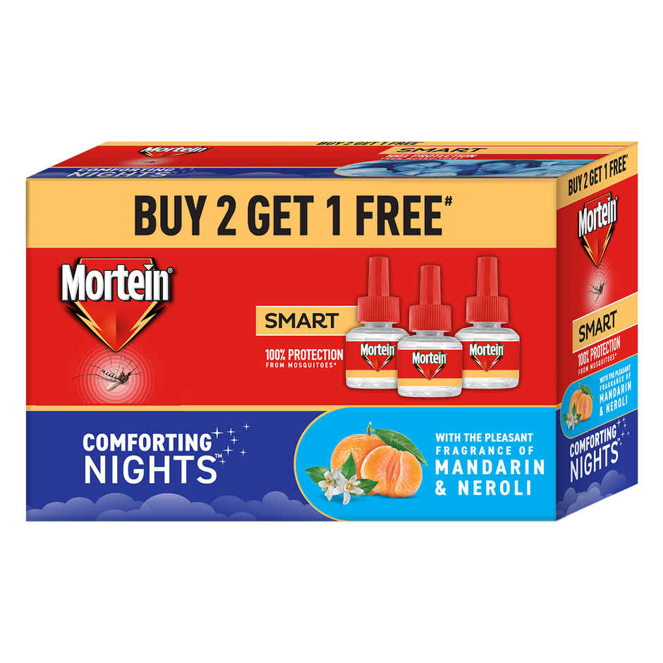 Mortein Insta5 Mosquito Repellent Machine(45ml) & Mortein Smartplus Mosquito Repellent Refill B2G1(105ml) Combo