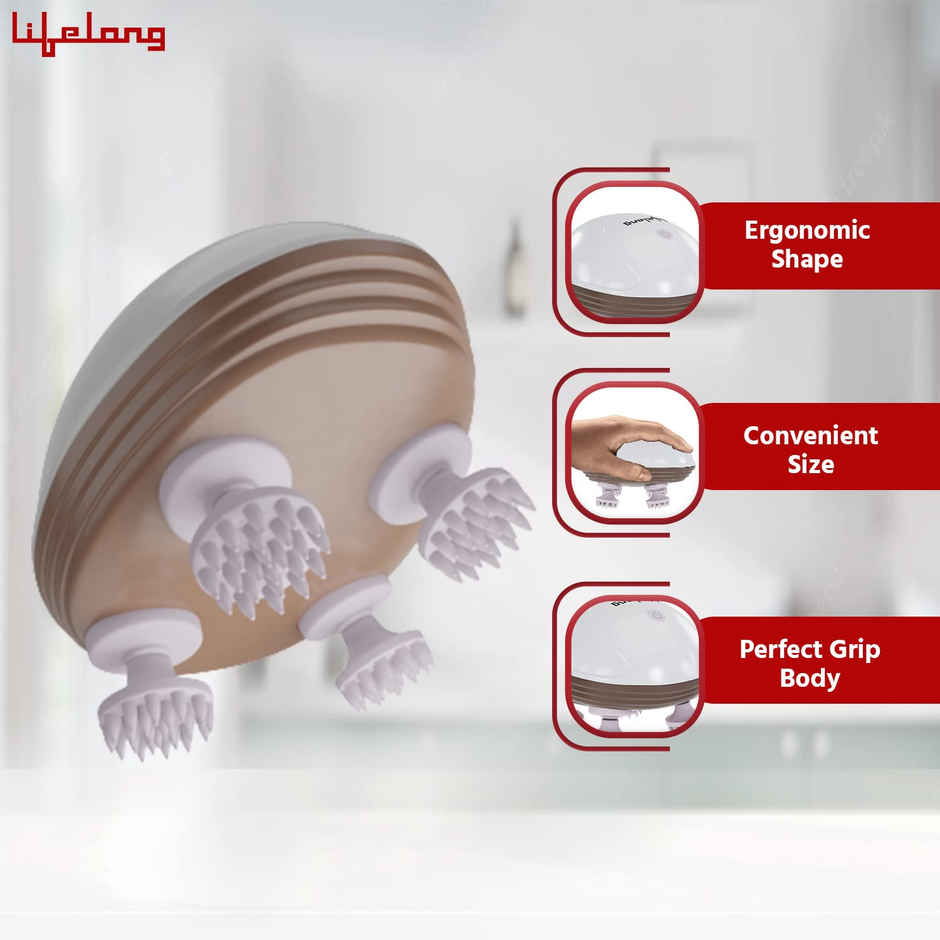 Lifelong LLM594 Head and Body Massager - Full Body Pain Relief | Deep Clean