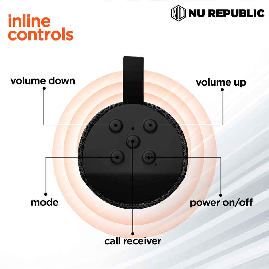 Nu Republic Music Box 10 With X-Bass Technology Upto 10Hrs Playtime 10W Bluetooth Speaker - Black