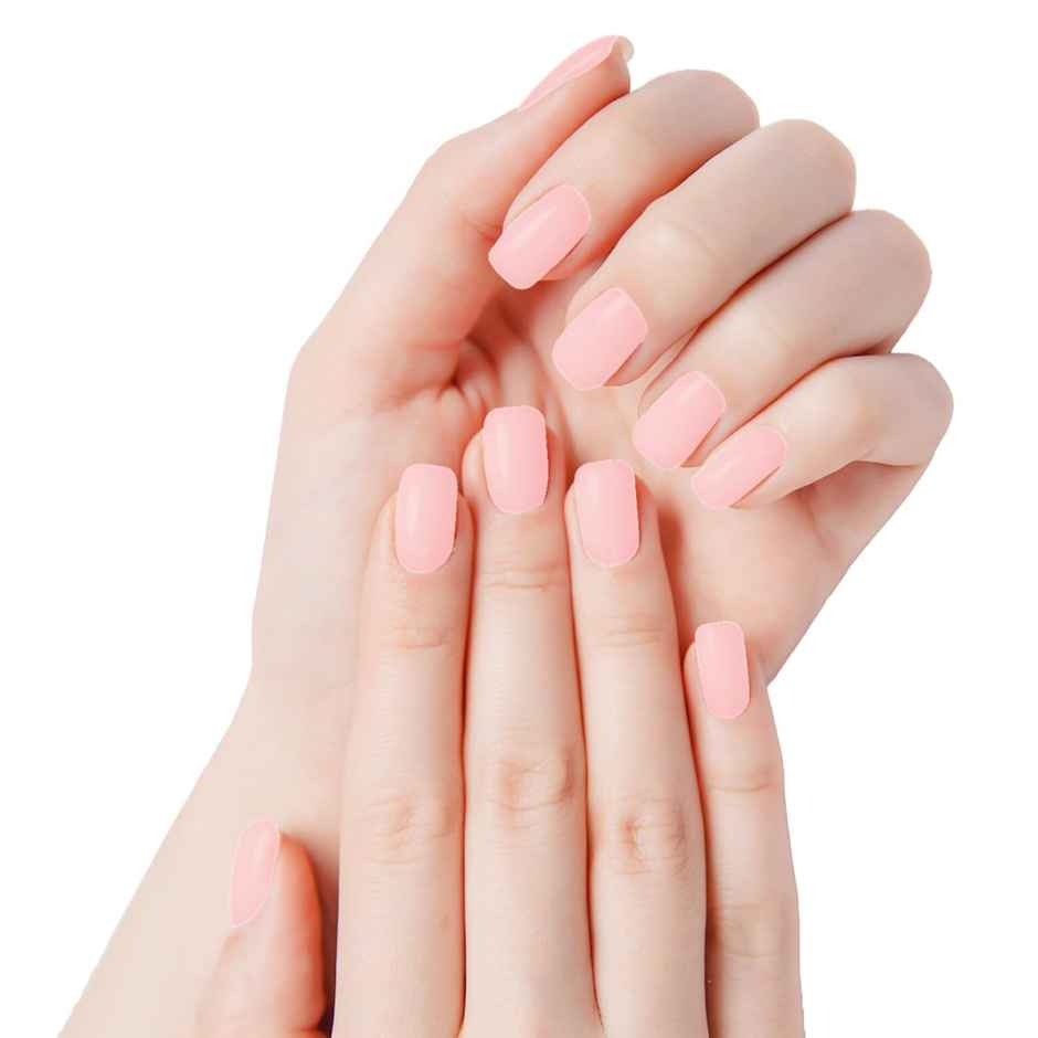 Faces Canada Ultime Pro Splash Instant Manicure - Bubblegum | Press On Nail Extensions | 16 PCS