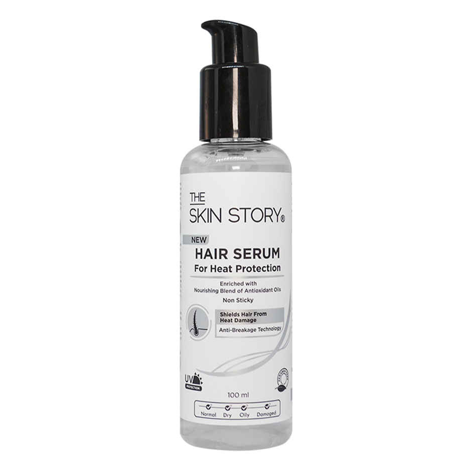 The Skin Story Heat Protection Hair Serum With UV Protection Adds Shine Anti-Frizz & Anti-Breakage