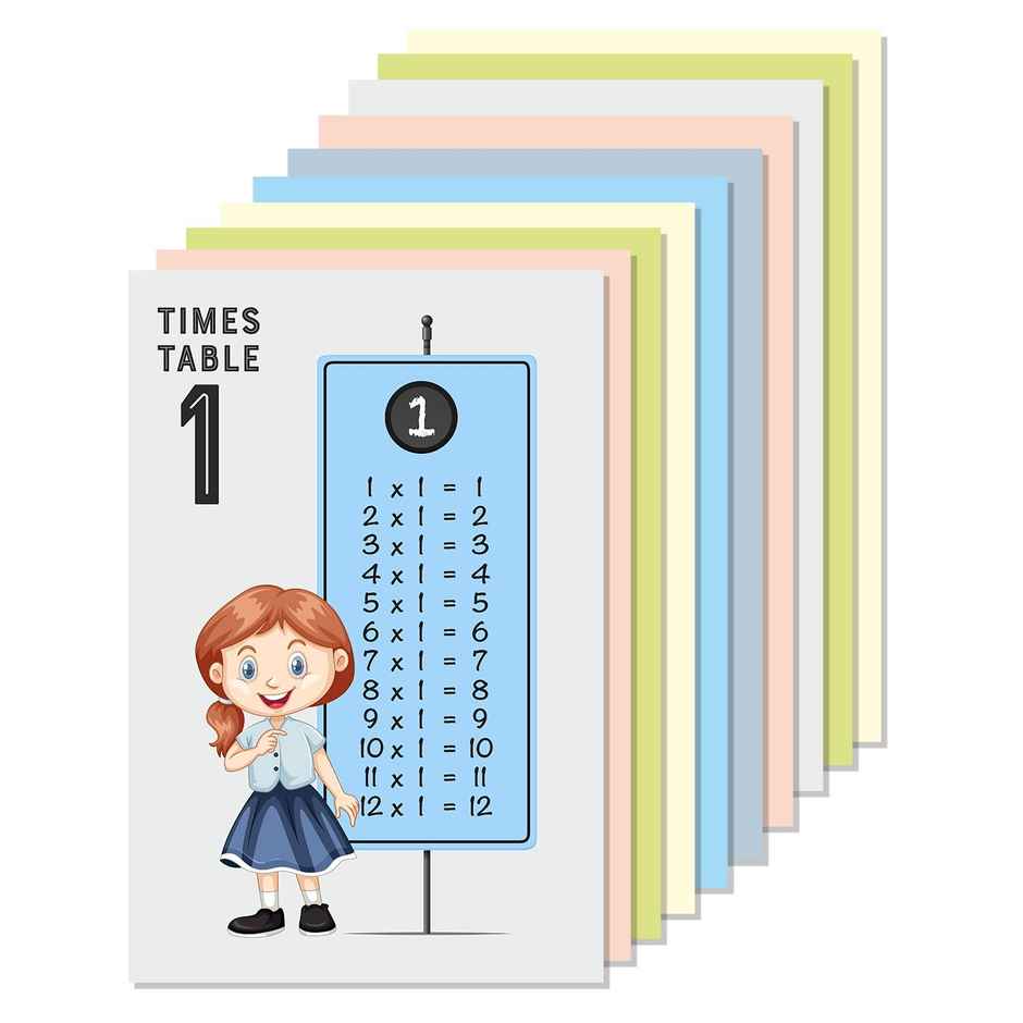 Paper Plane Design Kids Early Learning Educational Posters | Set Of 10 | Size 12 x 18 Inch | D16