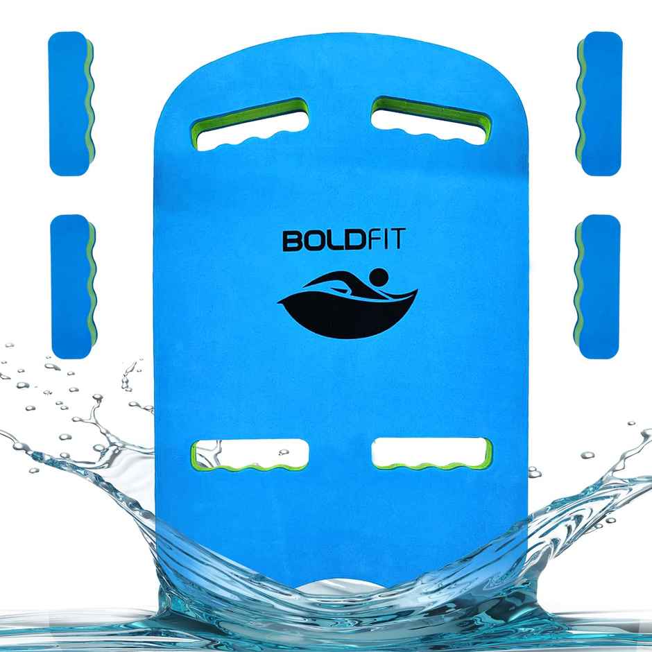 Boldfit Kick Board For Swimming Sports Swimming Floats For Adults-Kids Blue Yellow