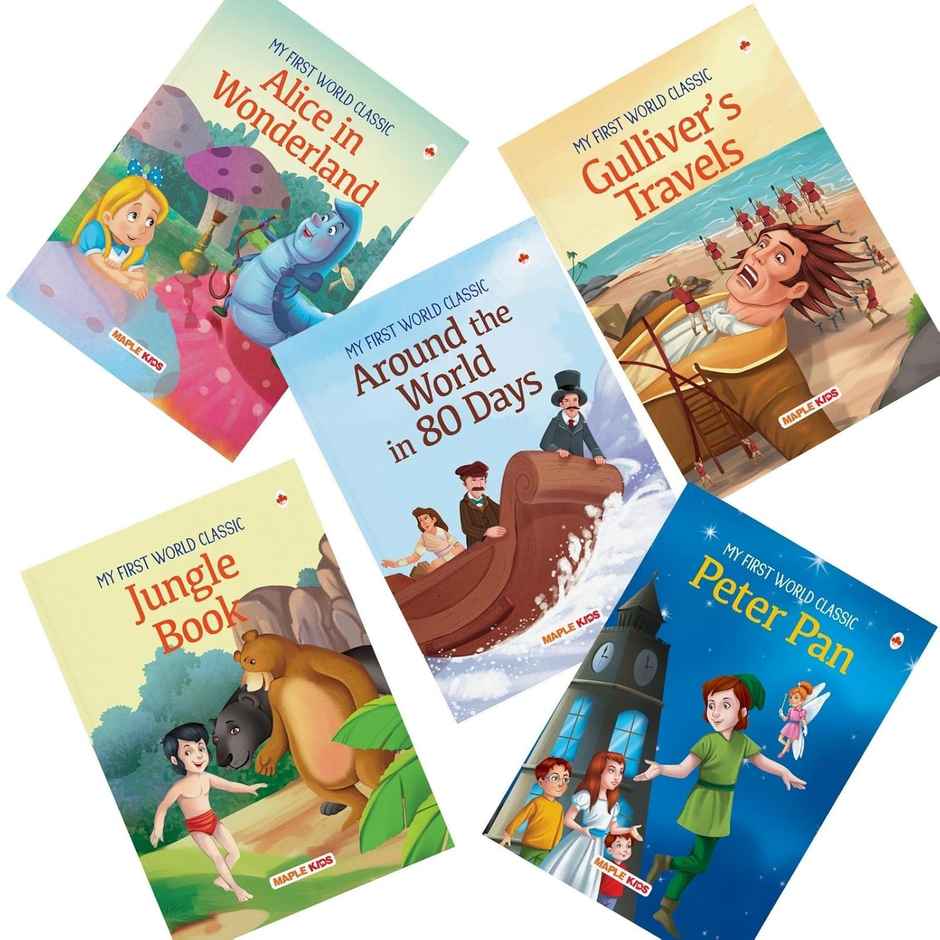 Story Books for Kids - World Classic (Abridged) (Set of 10 Books) (Illustrated)