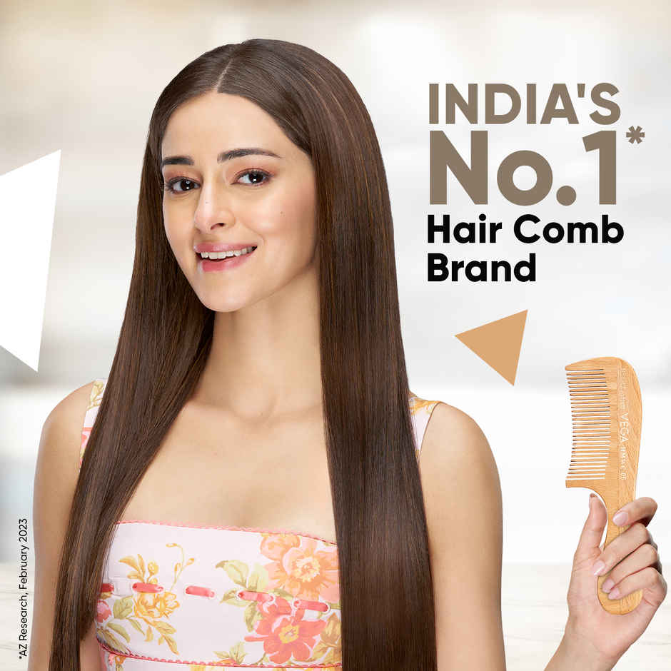 VEGA Boutique Wooden Hair Comb for Men and Women, (HMWC-06)