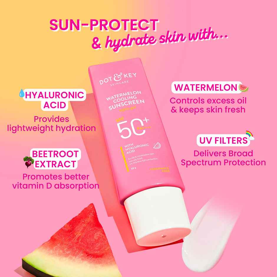 Dot & Key Watermelon Hyaluronic Cooling Sunscreen SPF 50 PA+++