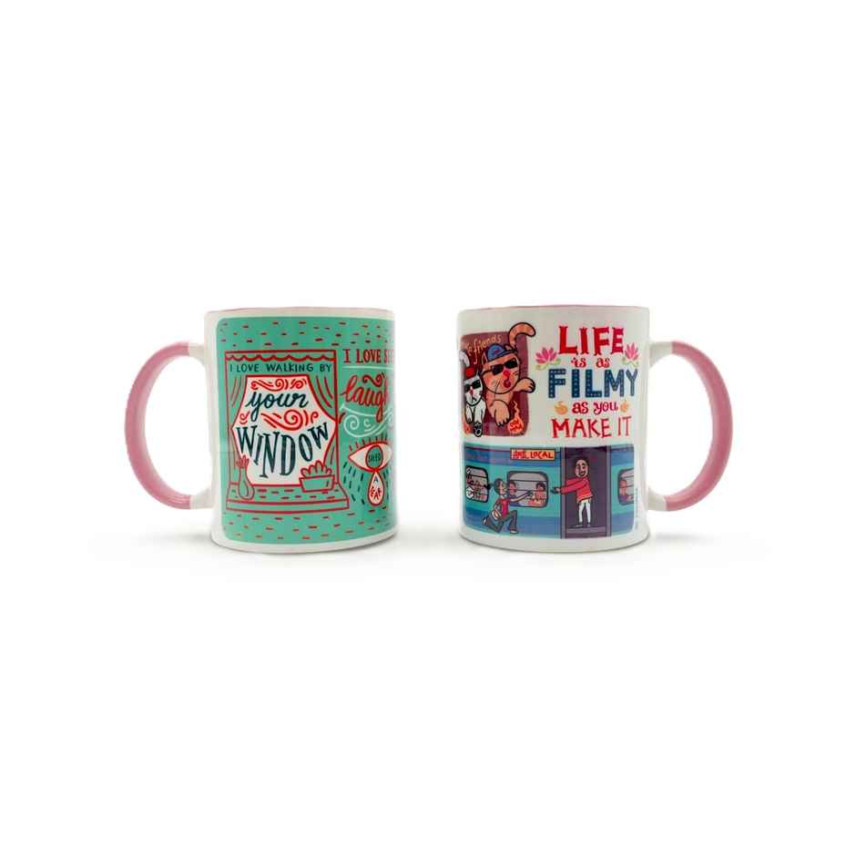 Chumbak Brew Joy Mugs Gift Set of 2 Comes in a Gift Box