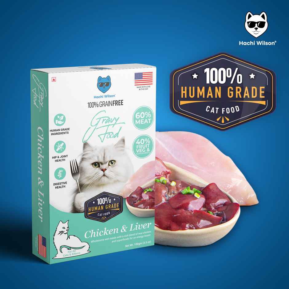 Hachi wilson Premium Chicken and Liver Gravy Cat Food