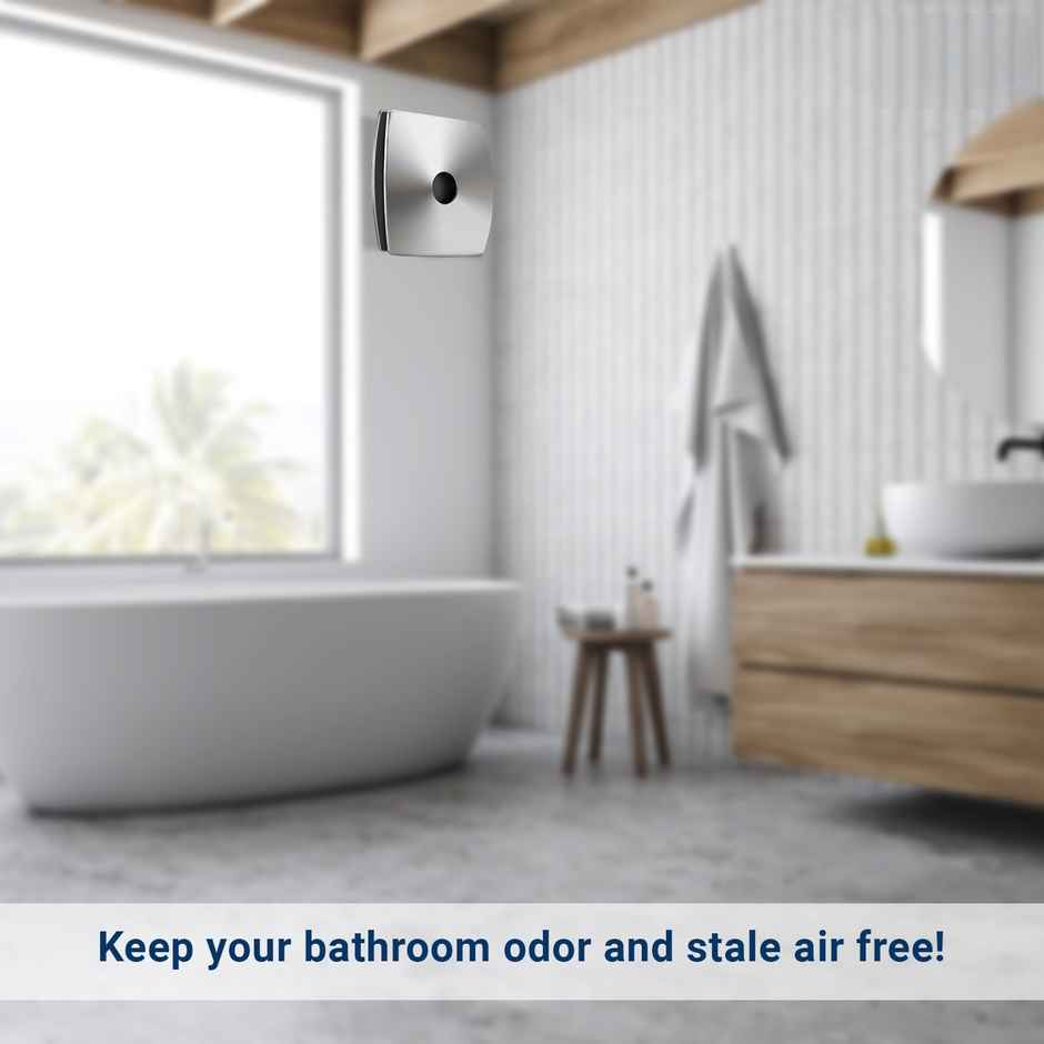 RR Signature Vento Air Exhaust Fan,150mm, Bird Guard, Anti-Rust Blades, Robust Body, Metal Finish