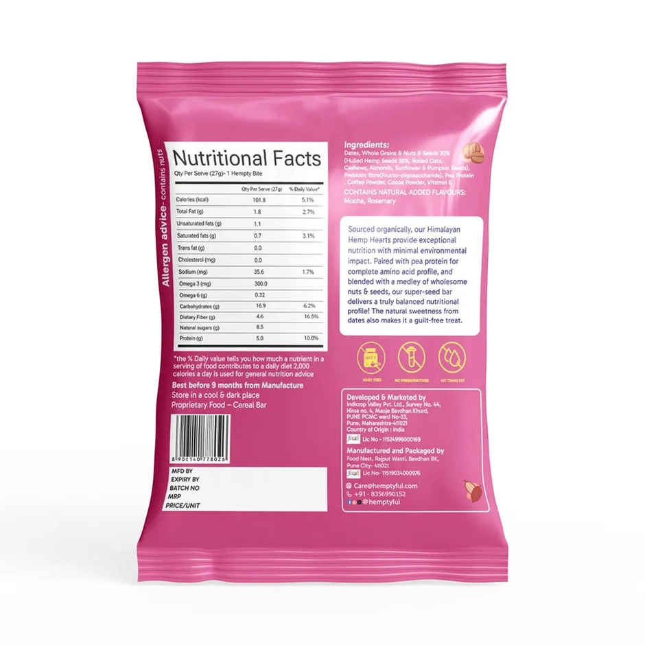 Hemptyful Superseed Bar - Mocha