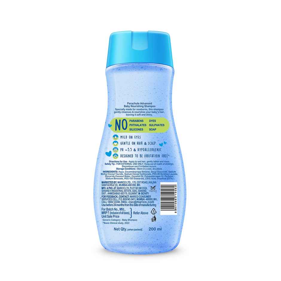 Parachute Advansed Coconut Baby Shampoo | Tear free