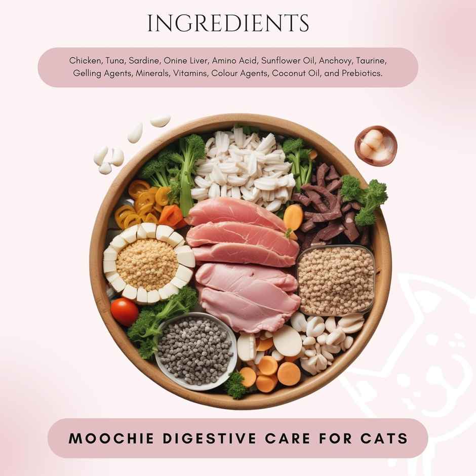 Moochie Cat Wet FOOD - Digestive Care - Pate With Anchovy