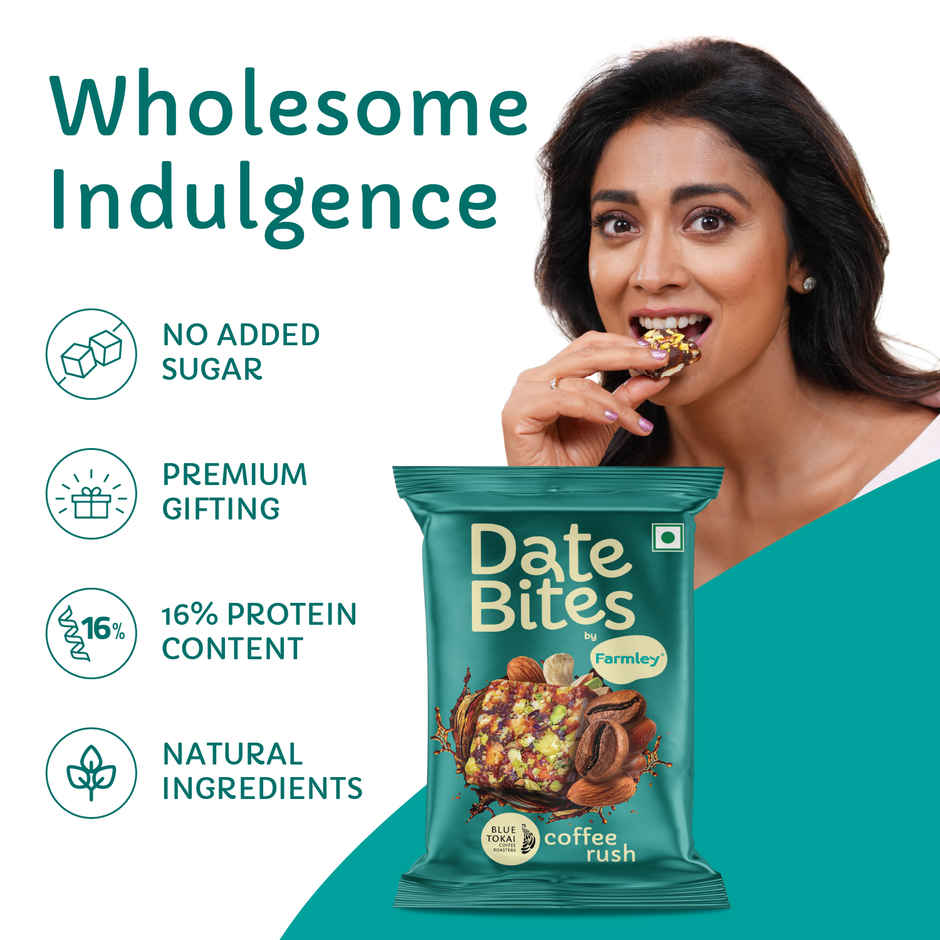 Farmley Coffee Rush Date Bites | No Added Sugar