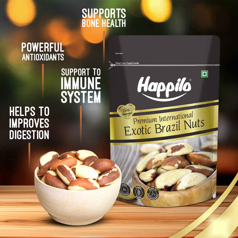 Happilo Premium Brazil Nuts | Nuts without Shell |Natural Source of Selenium|No Added Preservatives