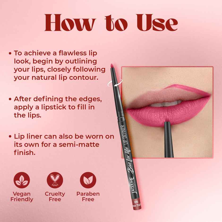 Jaquline USA Bae For Life Lip Definer | Pillow Talkin 05