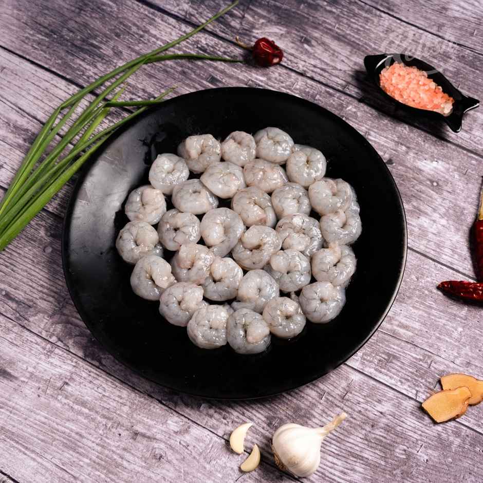 Relish White Prawns Medium - P&D | Energy - 95 kcal | Protein - 19 g / 100 g