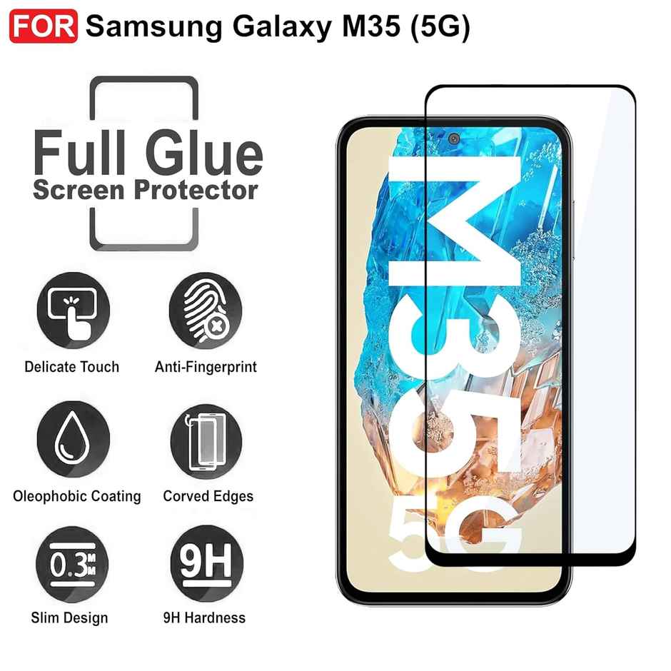 Artistque Tempered Glass for Samsung Galaxy M35 | F35 Screen Protector Guard