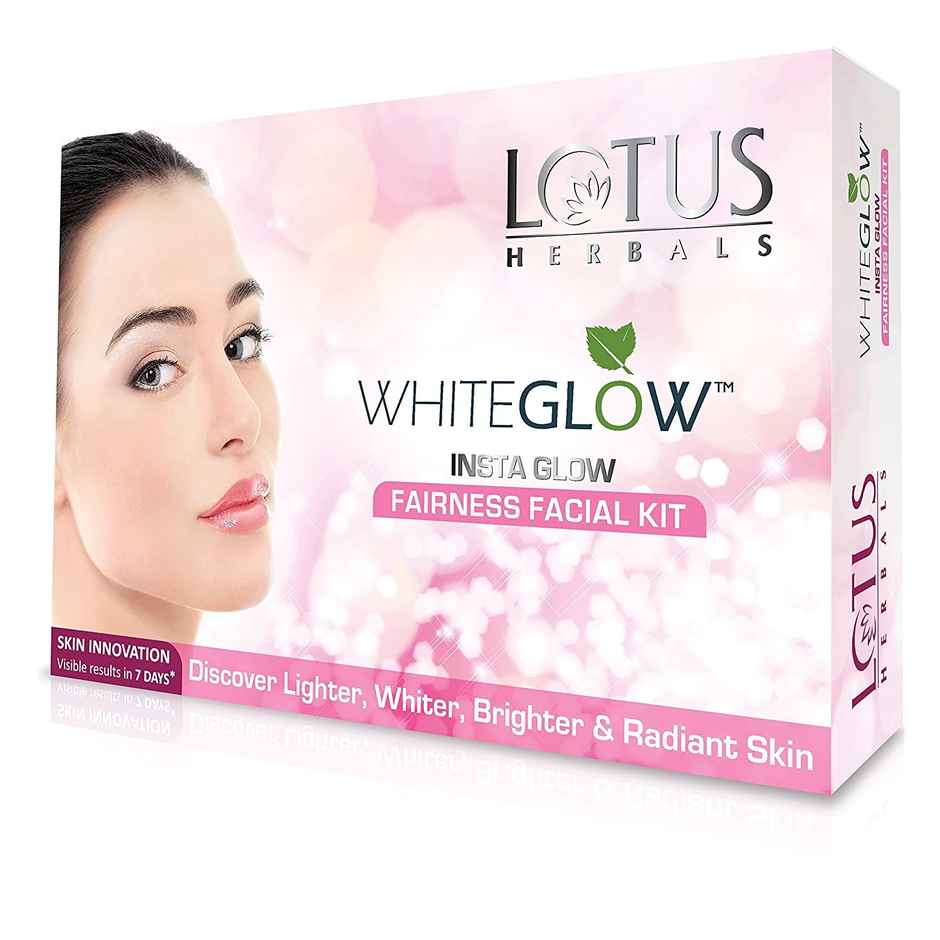 Lotus Herbals Whiteglow Insta Glow 1 Facial Kit For Radiant Glowing Skin Natural Ingredients