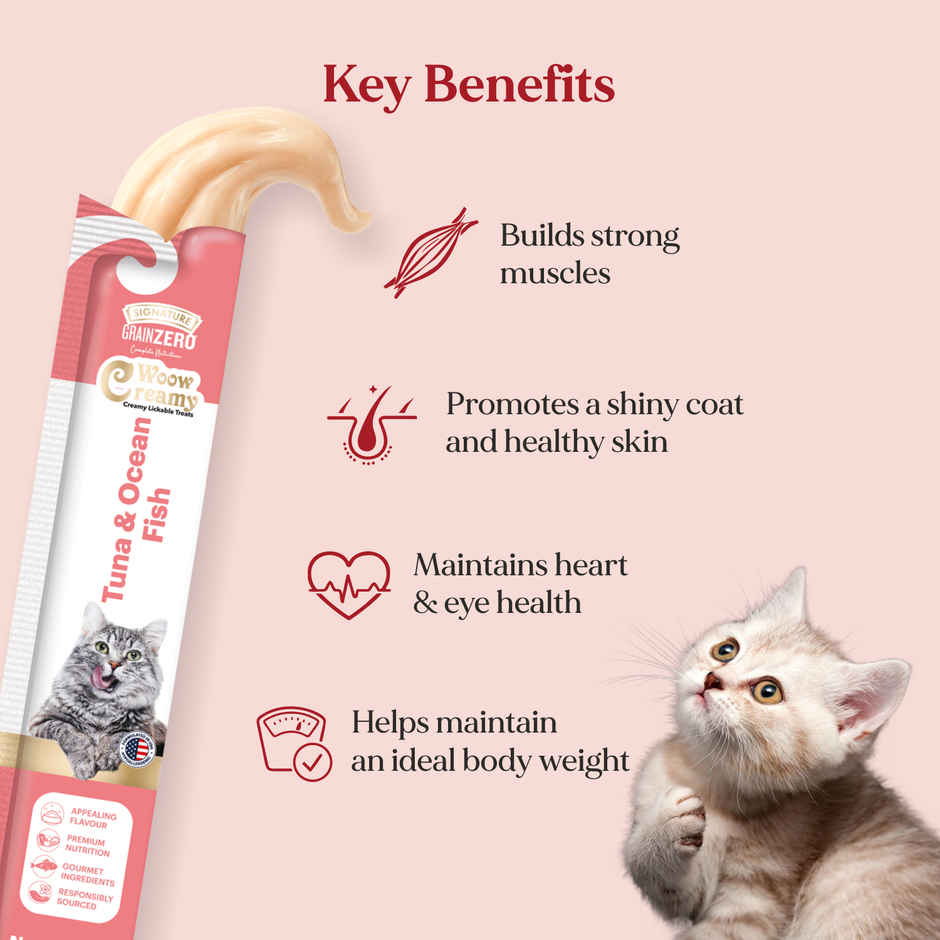 Grain Zero Creamy Lickable Cat Treat - Tuna & Ocean Fish
