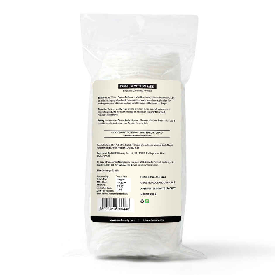 ENN Beauty Woven Cotton Pads Premium Cotton Soft Lint Free Absorbent