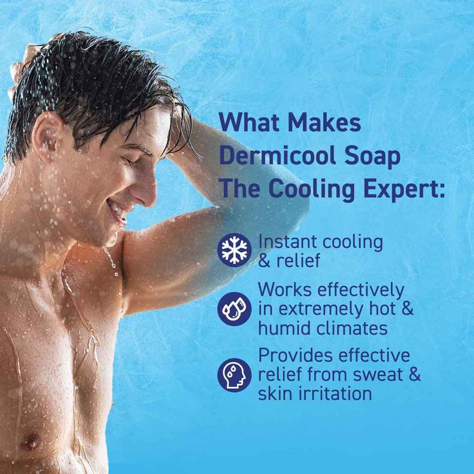 Dermicool Soap With The Power Of 3 Coolants - Camphor, Menthol, Thyme Oil