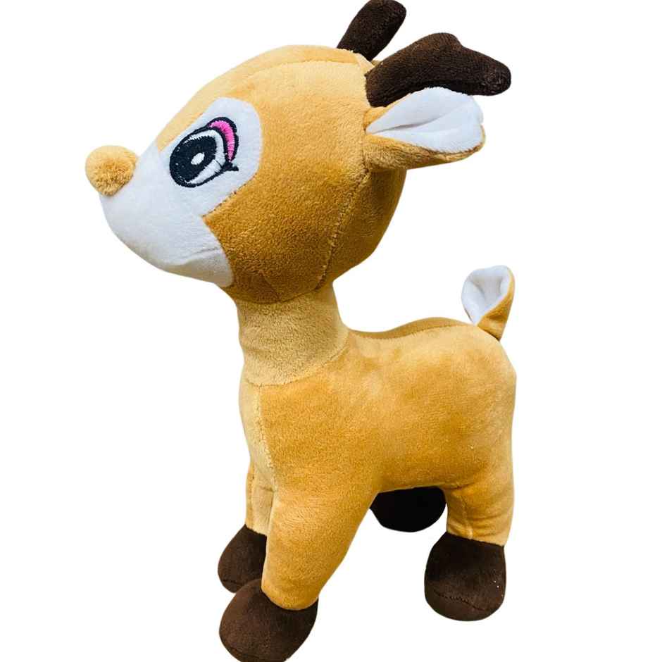 Dearjoy Baby Deer Shaped Soft Toy Mustard - 32Cm
