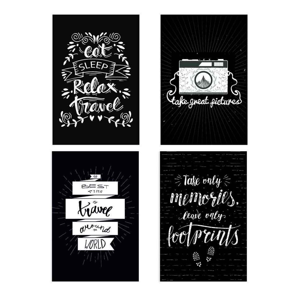 Paper Plane Design Travel Theme Wall Posters | Set of 10 | (12 Inch x 18 Inch) D7