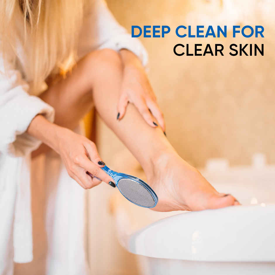 VEGA 4 in 1 Foot Pedicure Brush, Pumice Stone, Scrubber & File for Soft Care | PD-02