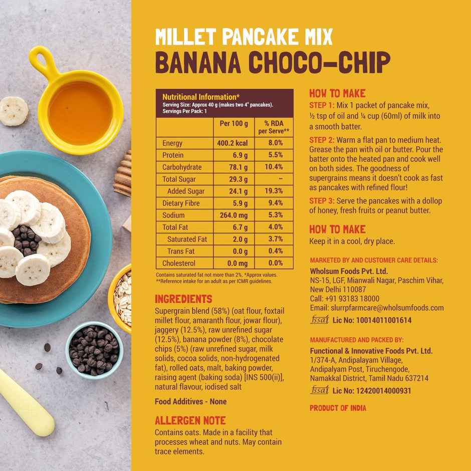 Mille Slurrp Farm Trial Pack Pancake Mix Combo