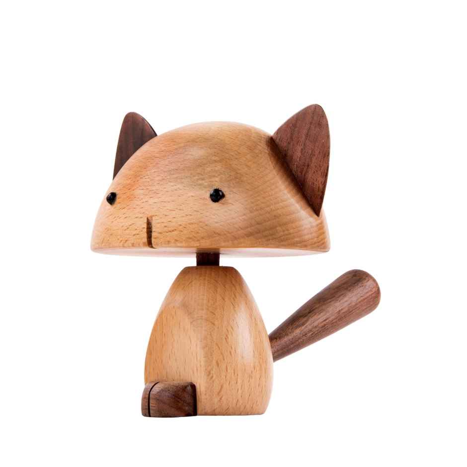 Gibox Handcrafted Wooden Cute Cat Small | Teachers Day Special