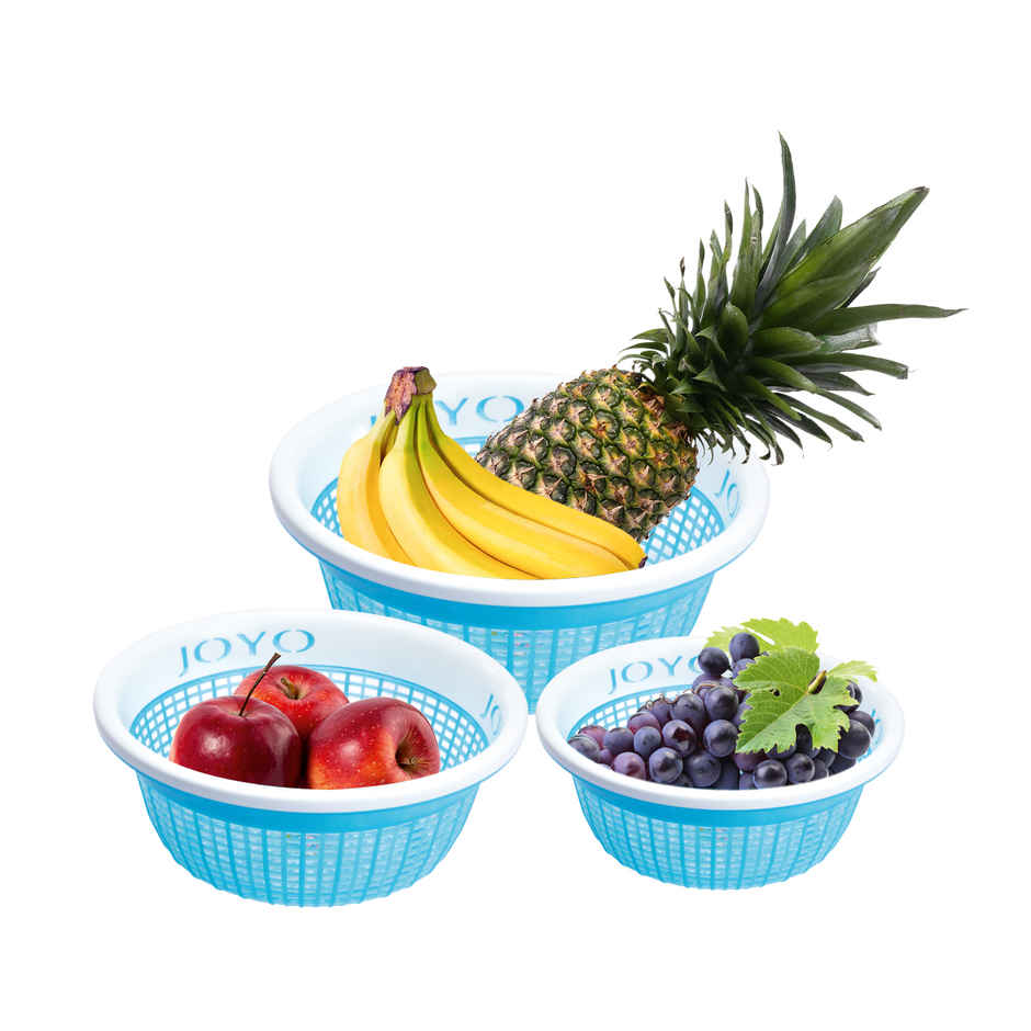 Joyo Fruit Loop Storage Container | Set of 3 | Assorted | Plastic Food Storage