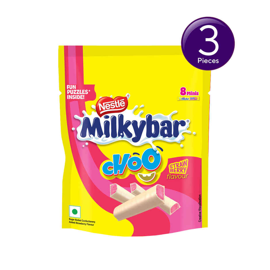 Nestle Milkybar Choo Strawberry Flavour Sharebag Combo 