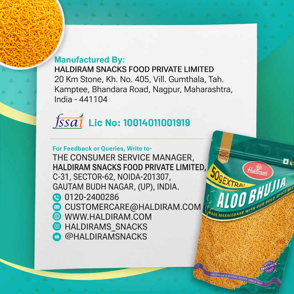 Haldiram's Aloo Bhujia | Crispy Potato Namkeen