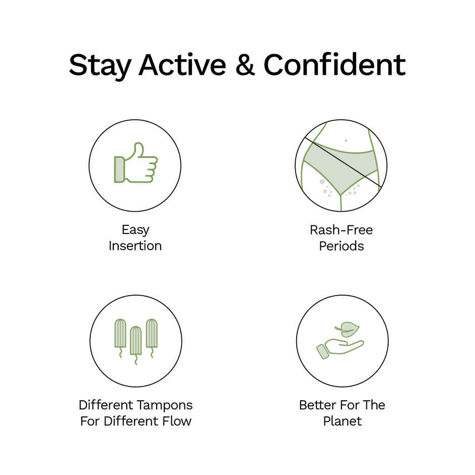 Pee Safe Super Tampons for Medium Flow | Ultra-Absorbent & Leak-Proof Protection