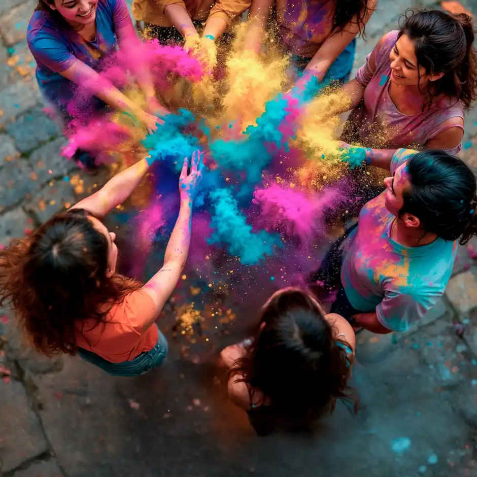 Playnova Fruit Punch Herbal Holi Gulal | Red | Cock