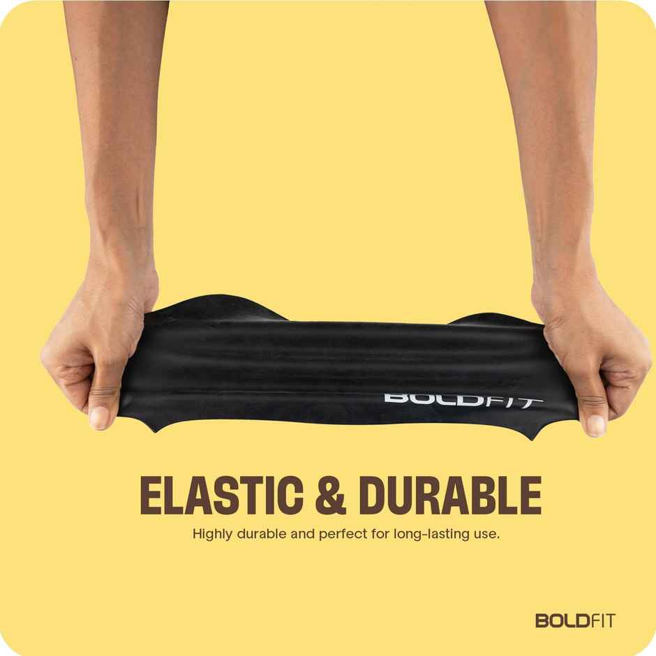 Boldfit Silicone Swimming Cap for Unisex Swim Cap for Kids & Adults Easy Fit - Black