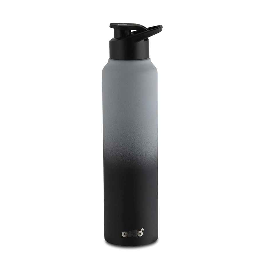 Aqua Pro Max Stainless Steel Water Bottle | Black Grey | CELLO
