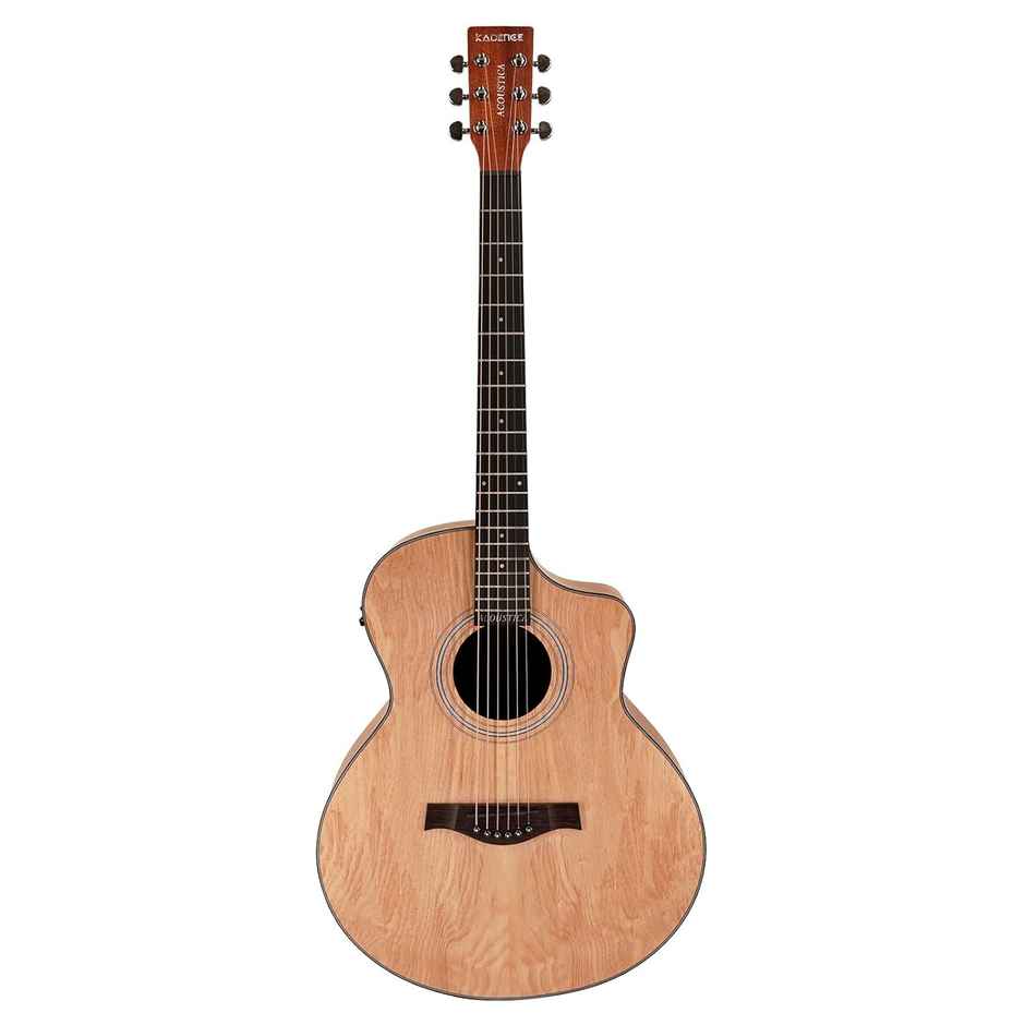Kadence Guitar Semi Acoustica Series Ash Wood Guitar with EQ | Bag & Learning Plan | A06EQN