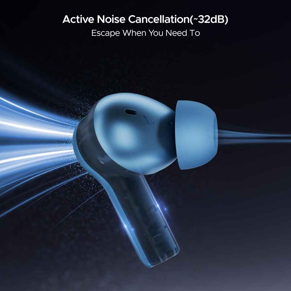 boAt Nirvana Space With 360 Spatial Audio, Anc(~32Db), 100Hrs Playback, Asap Charge