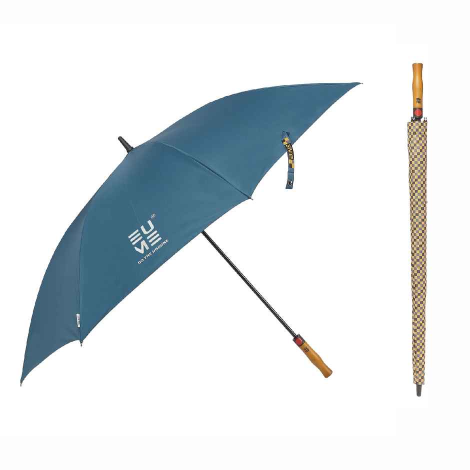 Eume Jumbo 32 Inch Straight Auto Open Large Big Size Umbrella For Rain | Teal Green