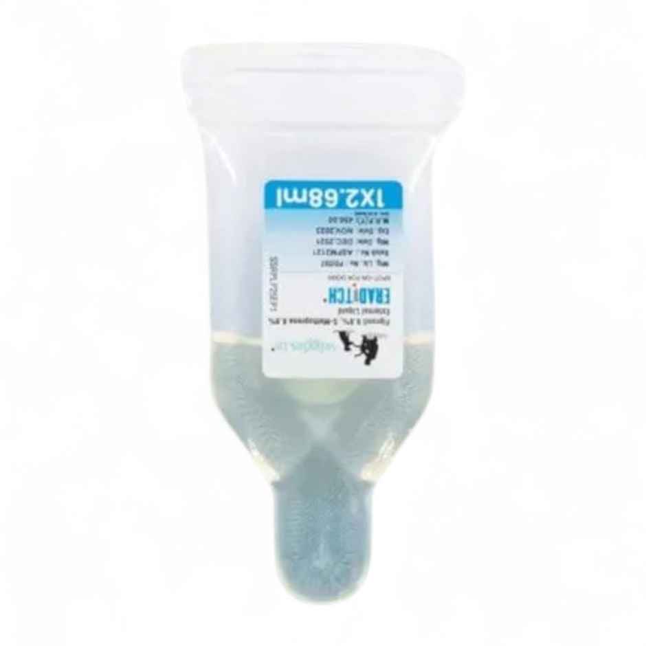 WIGGLES Eraditch Spot on for Dogs Fleas Ticks Remover Treatment Solution Drops, Large Dogs (20kg to 40kg)