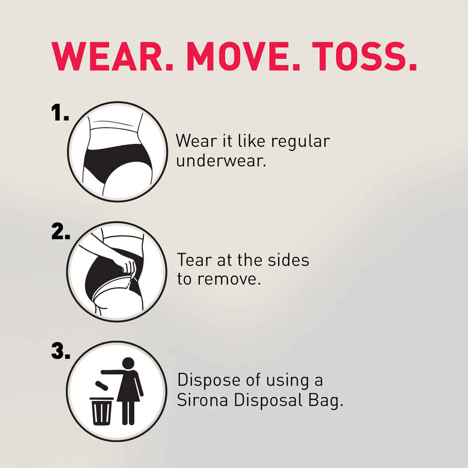 Sirona Incontinence Panties | M-L