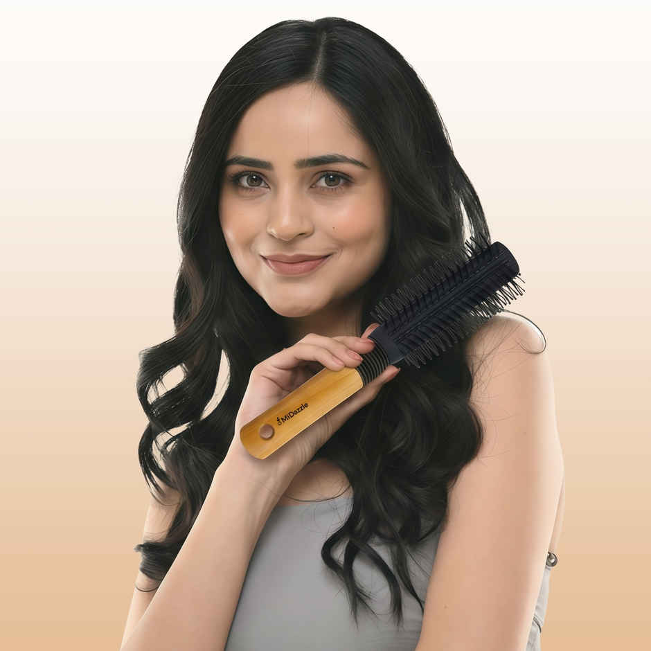 Midazzle Premium Flat Wooden Handle Hair Brush |MIHB0036