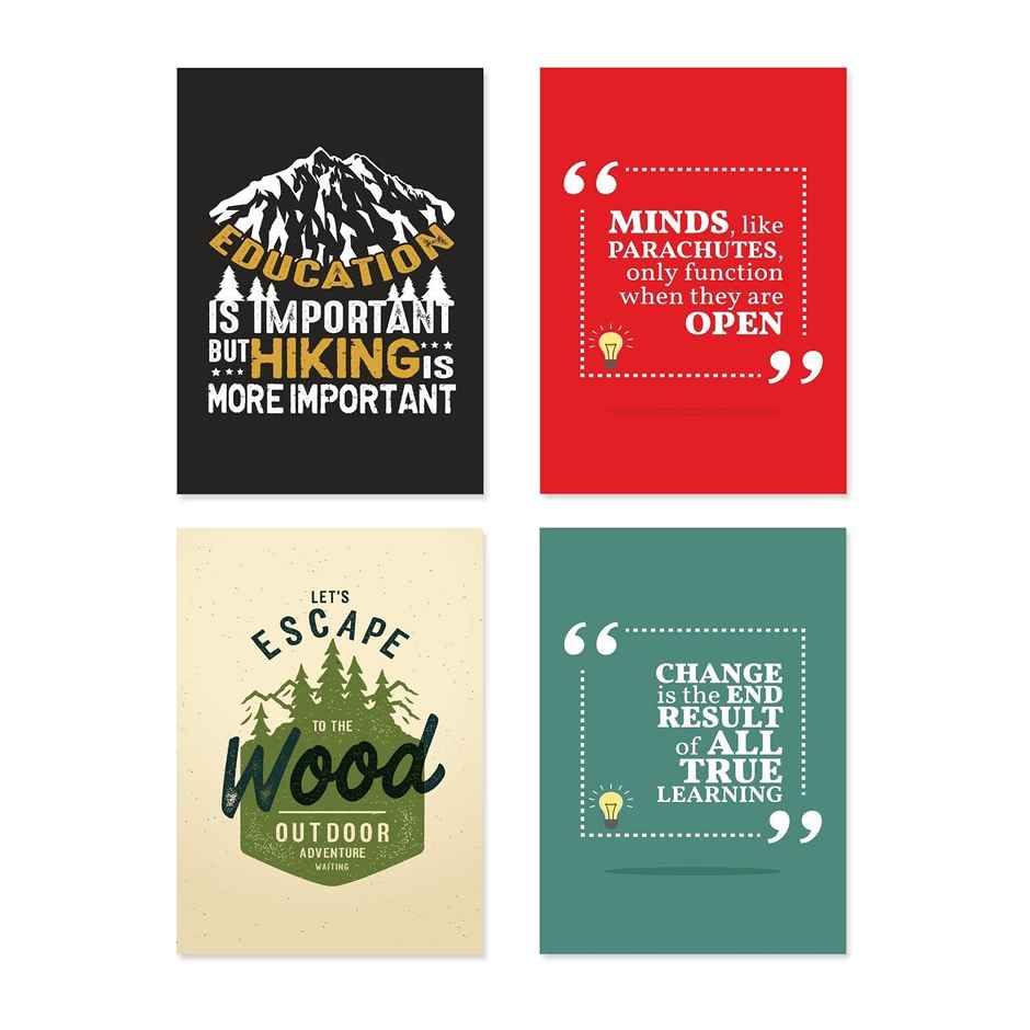 Paper Plane Design Wall Posters For Office Decor | Set of 10 | Size | 12 Inch x 18 Inch | D66