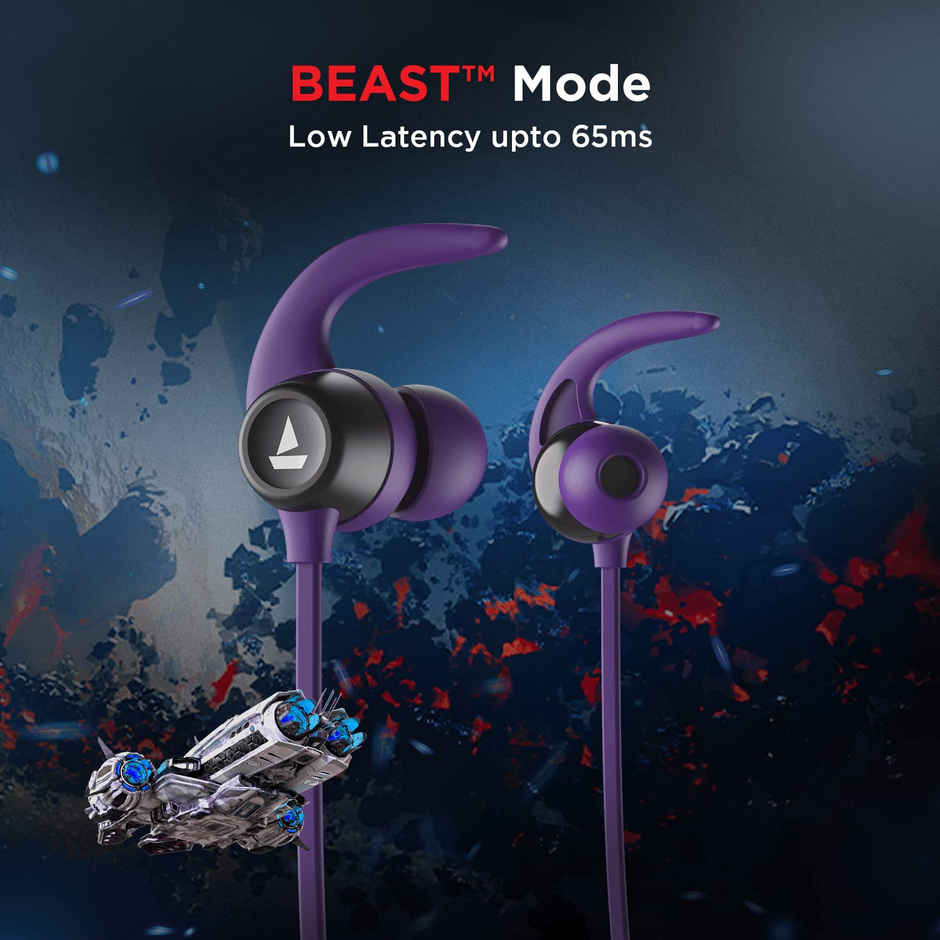 boAt Rockerz 255 Neo Bluetooth Wireless in Ear Earphones with Mic with Enx- Tech(Purple Haze)