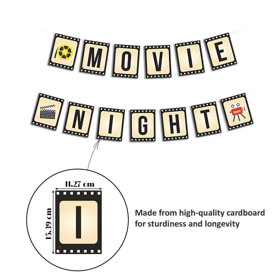 Just Party Bollywood Theme Birthday Decoration Kit With Backdrop | Balloons | Banner - Pack Of 100