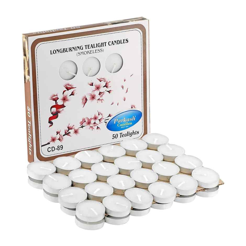 Tealight Candles | Smokeless | Pack Of 50 | 6 g Each | Prosperro Lumo