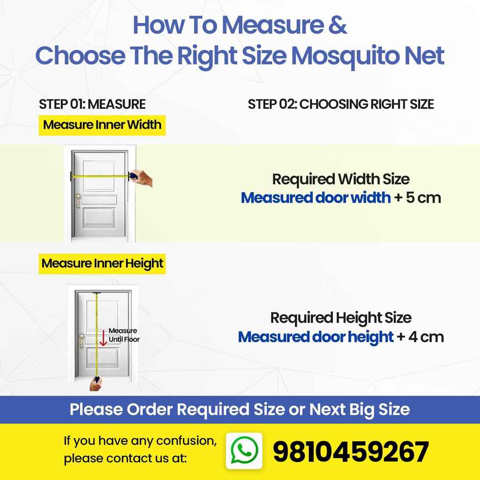 Mr. Right Magnetic Mosquito Net For Door | Black - 200 x 100 cm