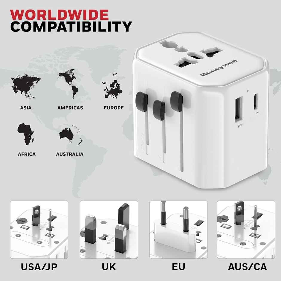 Honeywell Universal World Travel Adapter - 12W